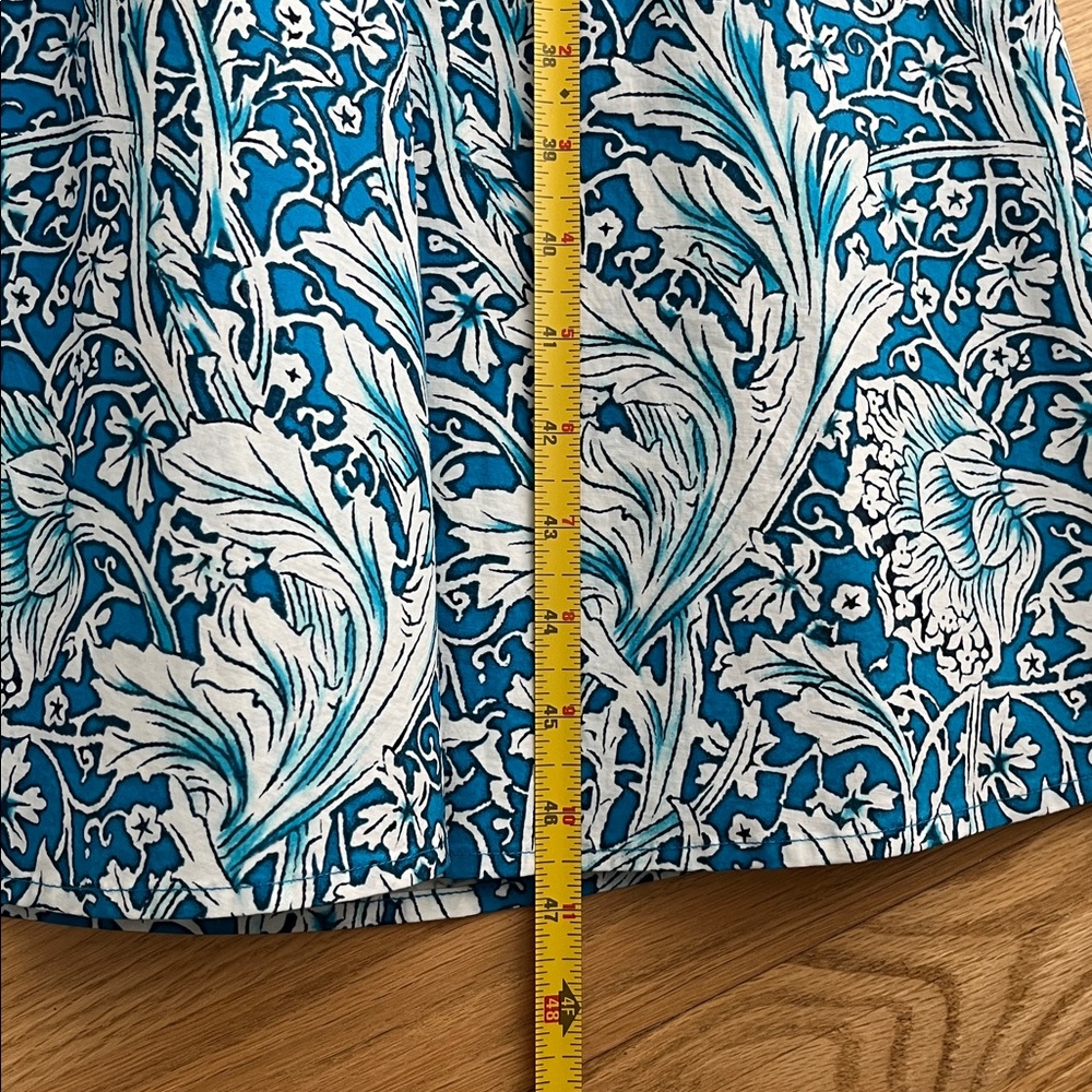 Samantha Sung Blue and White Patterned Midi Dress - Picture 14 of 15